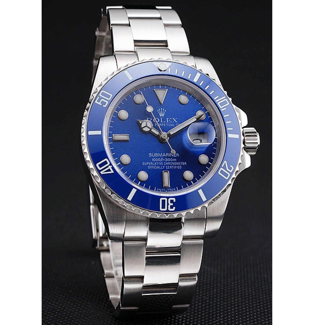 Rolex aaa copy Submariner Rolex Bezel Dial 98234 Blue Blue 0823